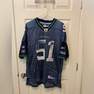 VTG Seattle Seahawks Jersey Tatupu 51 Reebok On Field NFL Football Men's Size L